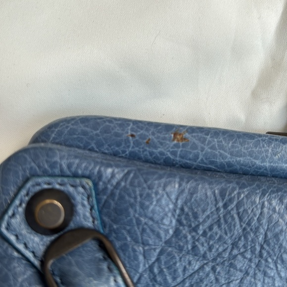 Balenciaga City Clutch Wallet in Agneau Blue - Picture 7 of 10